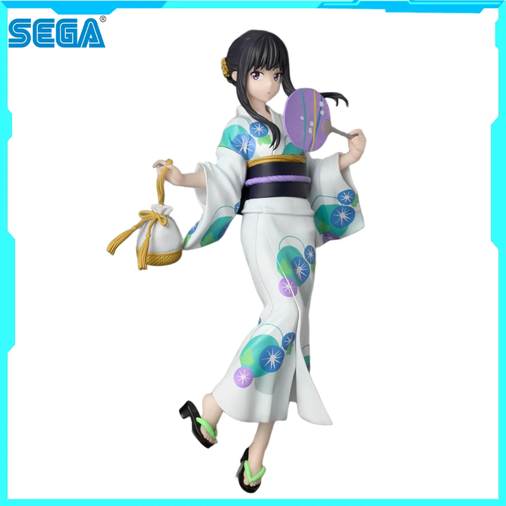 100% originale in magazzino SEGA Luminasta Lycoris Recoil Inoue Takina Yukata De Omatsuri Anime Figure Action Figure Decorazione del modello