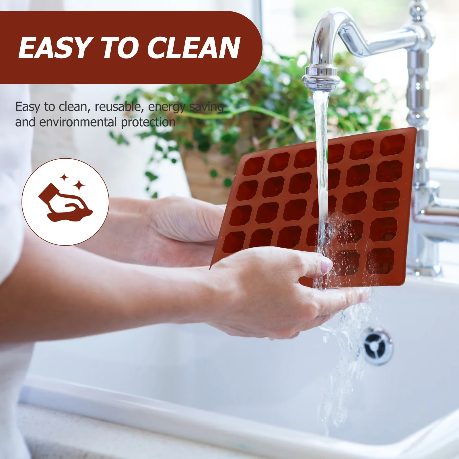 

2pcs Silicone Alphabet Molds Ice Cube Tray Diy Chocolate Candy Baking Kitchen Supply Mold Reusable Energy Saving