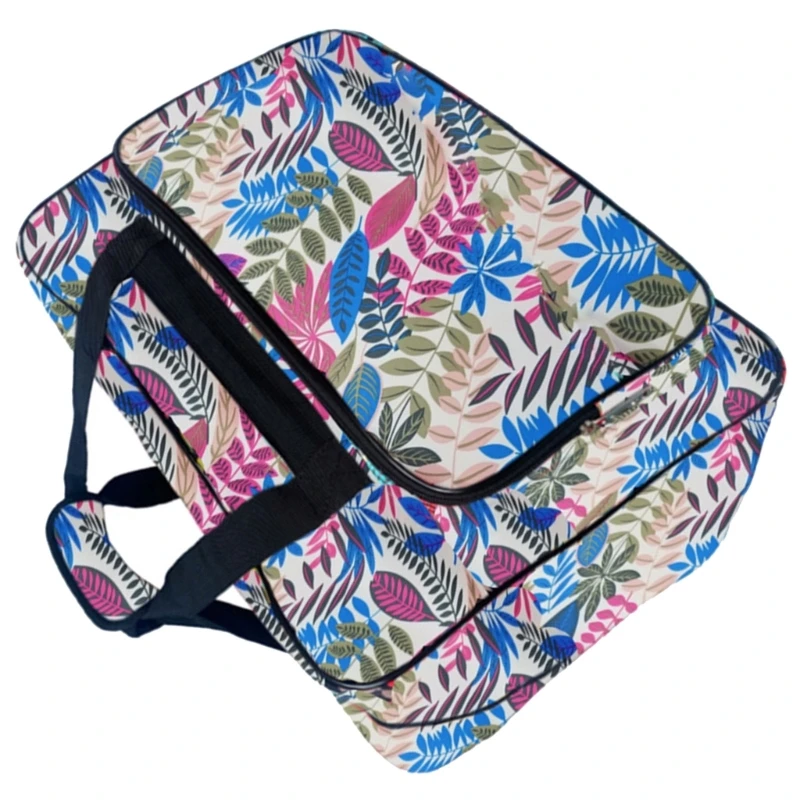Multipurpose Sewing Machine Bag Spacious Sturdy Nylon Organizers with Handle for Easy Transport with Vibranting Color