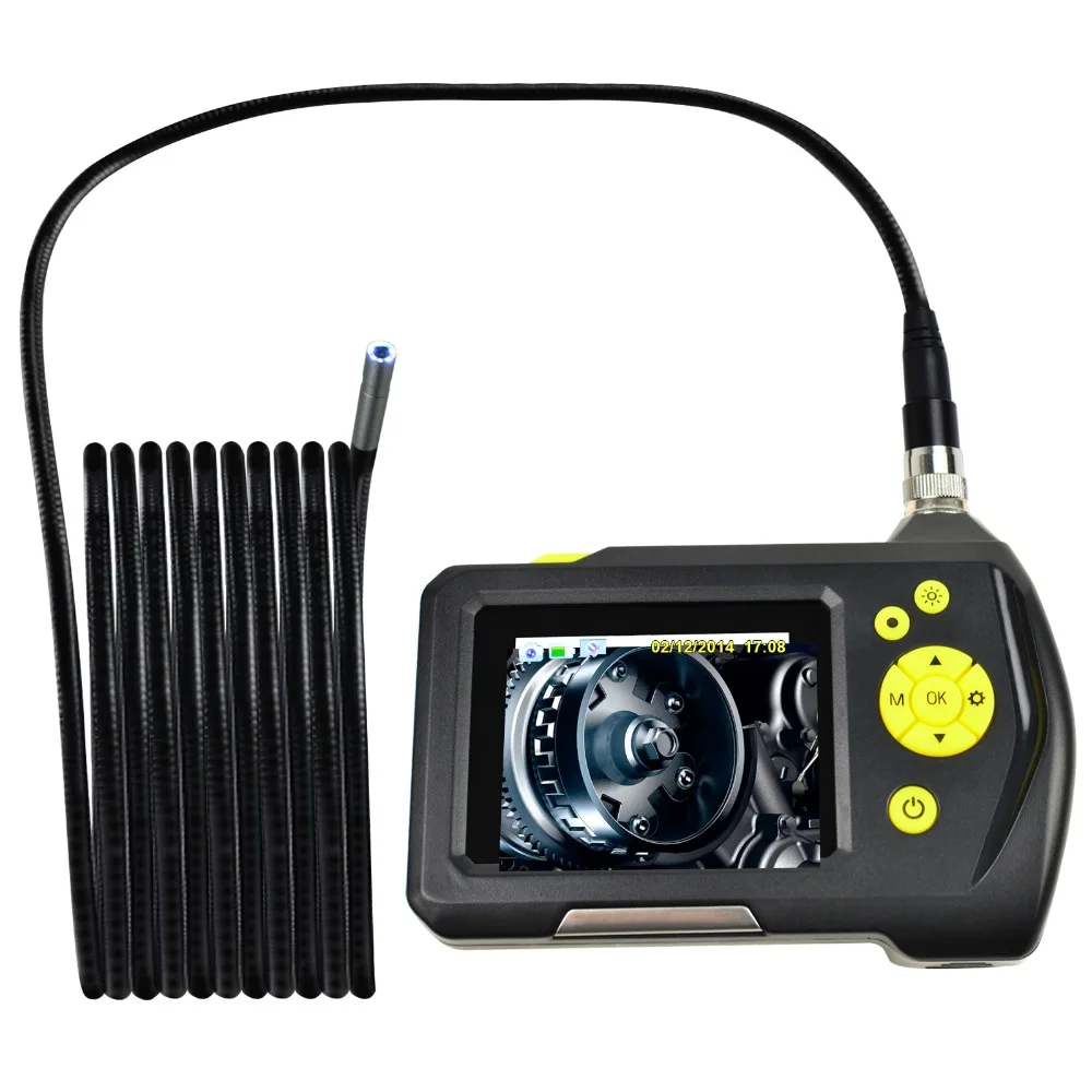 Digital Inspection Came System 2.7 inches Screen Monit 8.2mm 5 Meter Cable Waterproof Handheld Endoscope