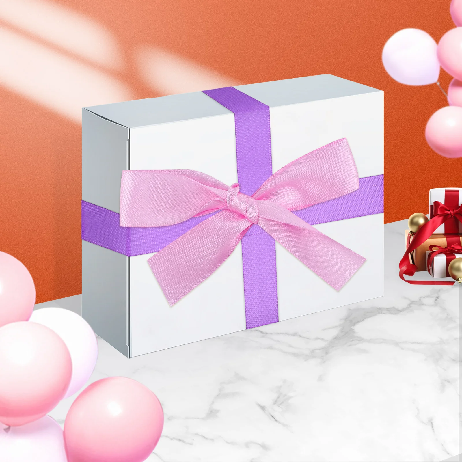 

23 Strips Satin Ribbon for Crafts Double Sided Decorative Trim Perfect for Gift Wrapping Bow Making Floral Arrangements and DIY