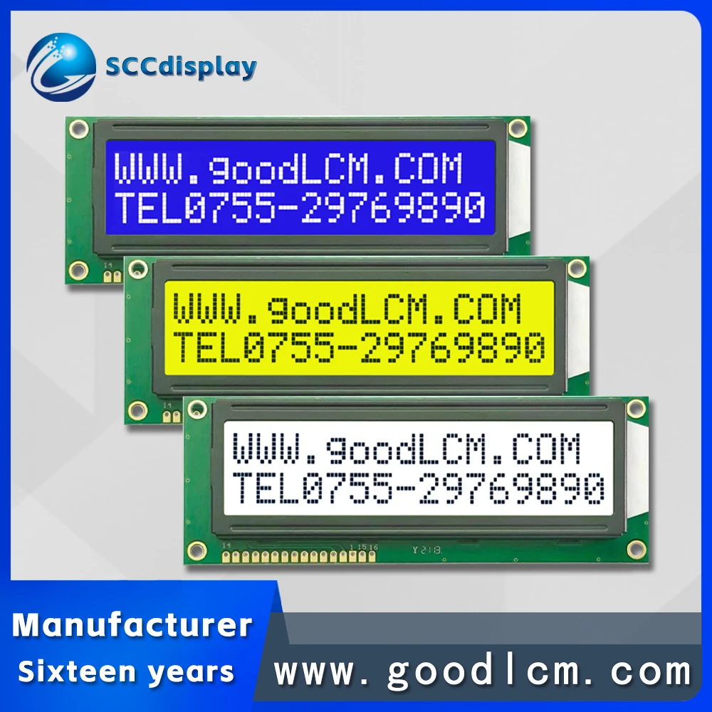 Factory promotional JXD1602E Multiple modes large character 16*2 Dot Matrix LCM Module Industrial Control COB 1602 LCD Screen