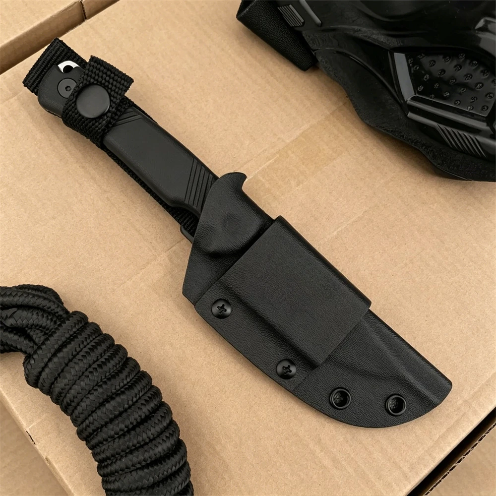 KS 1089 Survival Fixed‑Blade Knife, 8Cr13Mov Sharp Blade, Anti‑Slip G10 Handle, Portable EDC for Camping Hiking