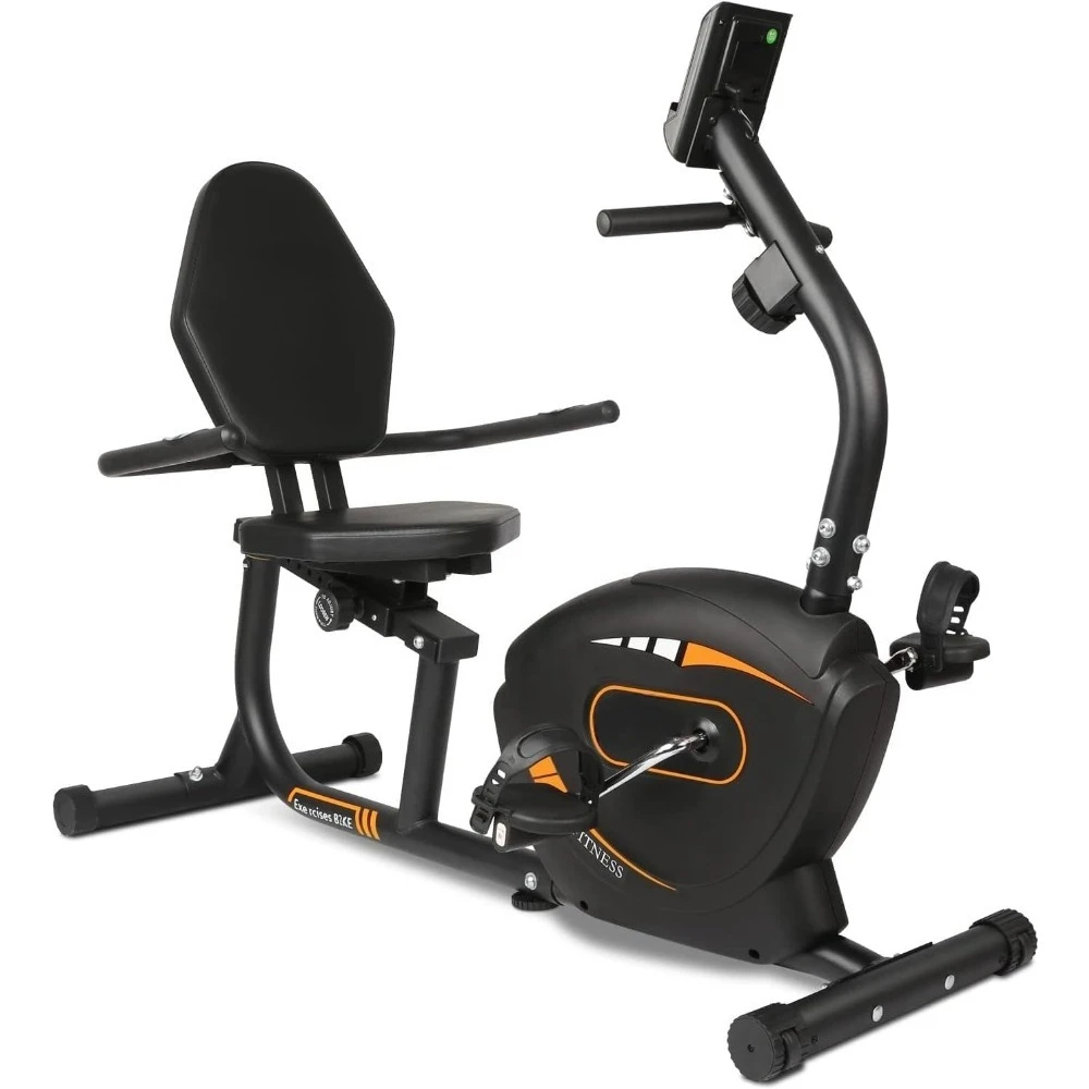 

Recumbent Exercise Bike for Adults Seniors - Indoor Magnetic Cycling Fitness Equipment for Home Workout Black