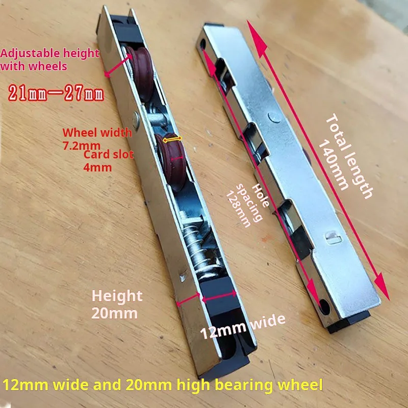 Long Wheel 13 Wide 20 High Push-pull Translation Center Control Glass Plastic Aluminum Alloy Door Window Rolling Wheel Pulley