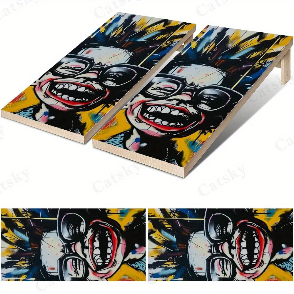 Graffiti Boy Portrait   Sandbag Board Sticker.This sandbag board sticker is made from high-quality materials, offering excellent