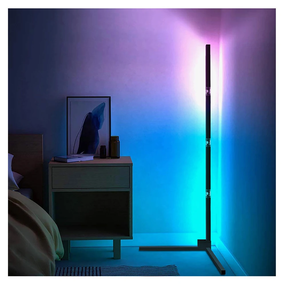 

Living Room Floor Lamp Mood Light Bluetooth Music RGB Corner Lamps Shelve Foot standing lamp Lighting for Room Home Luxury Decor