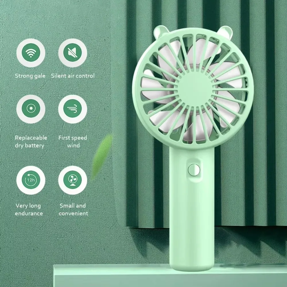 Tragbarer kleiner Kühlwimpern-Stummkühler-Handheld-Fan Mini USB wiederaufladbarer Schreibtisch_voghion.com