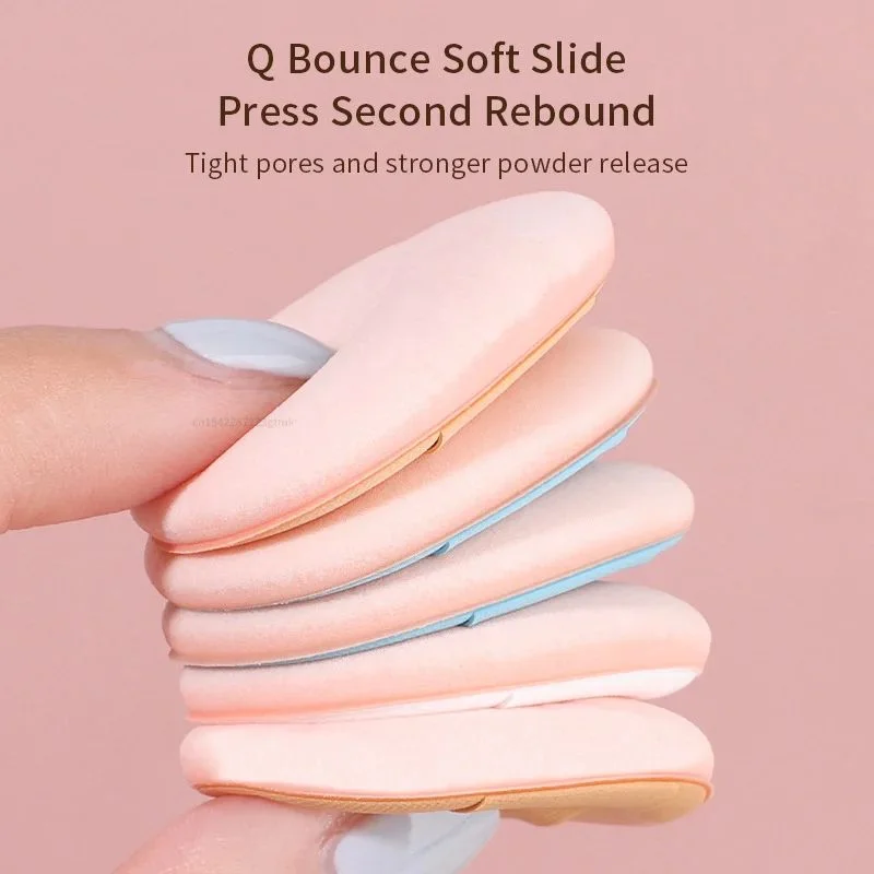 10pcs Mini Size Professional Cosmetic Cushion Puff Concealer Foundation Detail Puff Finger Puff Set Makeup Sponge Beauty Tool