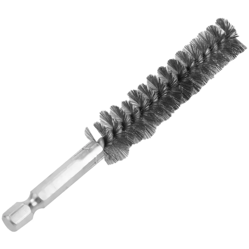 Stainless Steel Bore Brush Wire Brush for Power Drill Cleaning Wire Brush Stainless Steel Brush with Hex Shank Handle