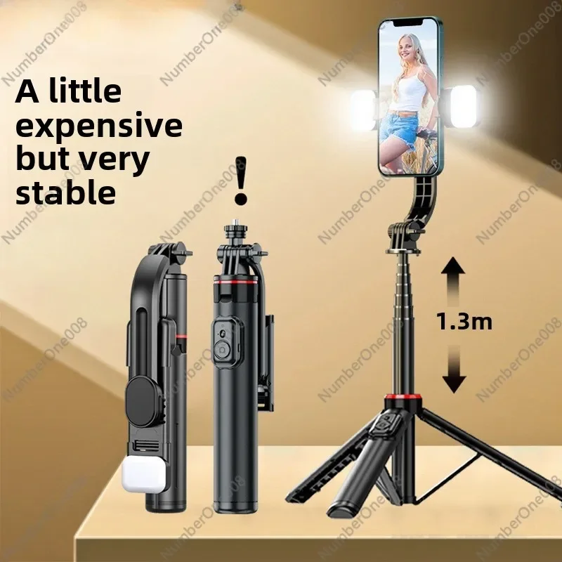 C12 Mobile Phone Selfie Stick Bluetooth Selfie Artifact Desktop Tripod Magnetic Live Broadcast Mobile Phone Holder Lazy Portable