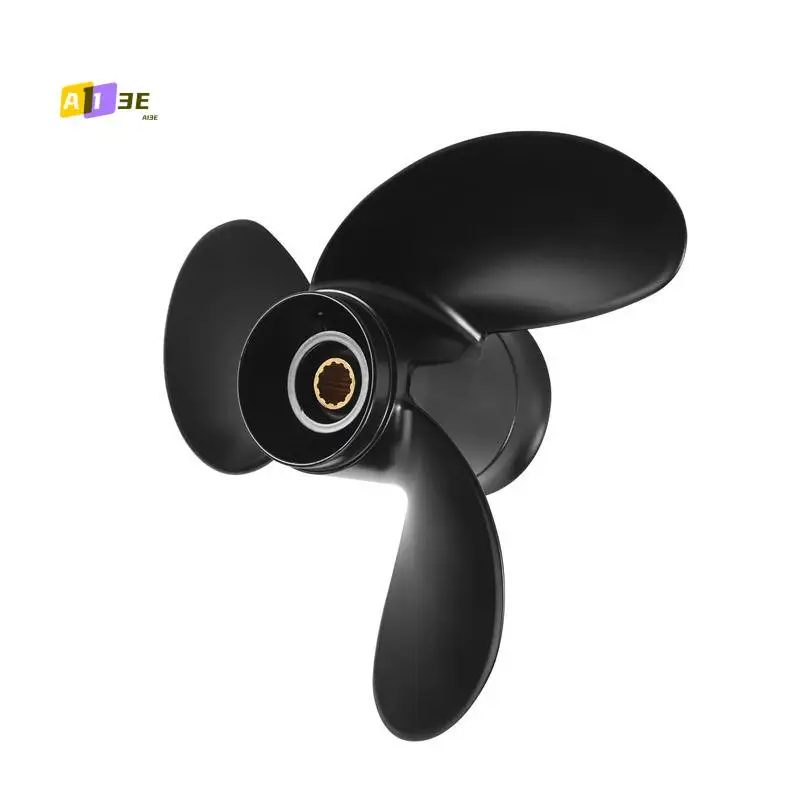 

A03E-8.9X8.5 Black Boat Outboard Propeller For Tohatsu 2 Stroke 9.8HP Aluminum Alloy 3B2-64517-0 Boat Motor