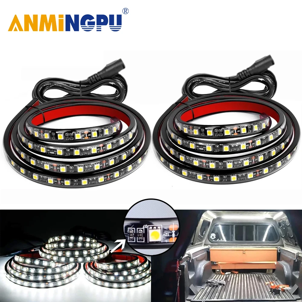 

ANMINGPU 2Pcs Car LED Lights Strip Truck Cargo Bed Running Light Lamp For GMC Sierra 1500 Yukon Car Strip Light Bar LED Light