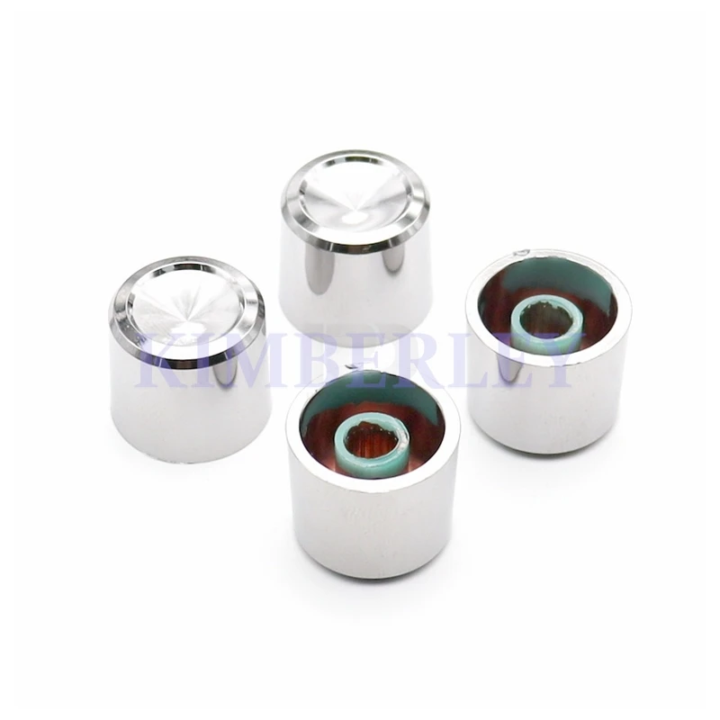 5PCS 19 X 16 Silver Water Plated Knob Cap Potentiometer Switch Cap Power Amplifier Volume Knob Cap Electronic Device Cap