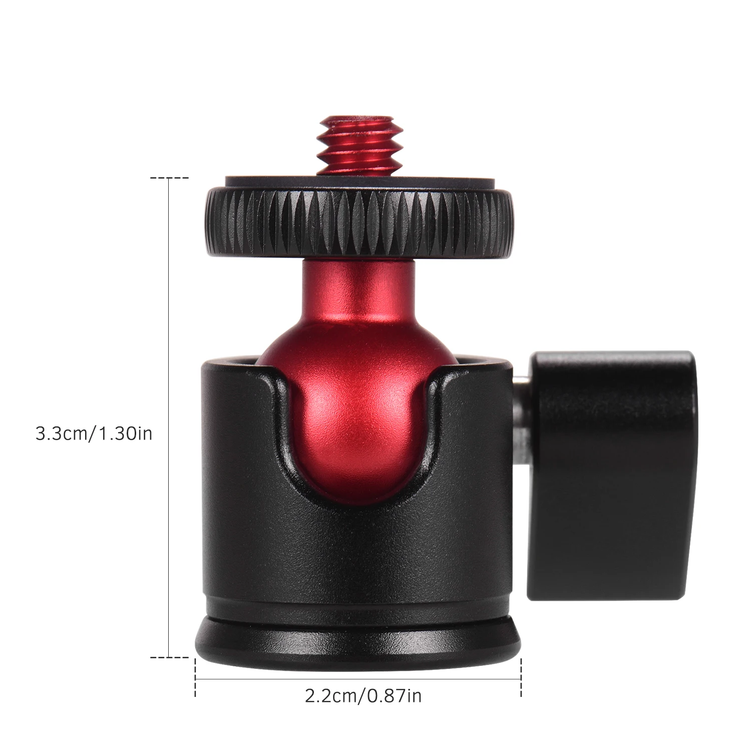 Andoer Mini Tripod Ball Head 360 Degree Swivel for DSLR Camera U-shaped Slot Design with 360 degree Rotatable for Camera Tripod