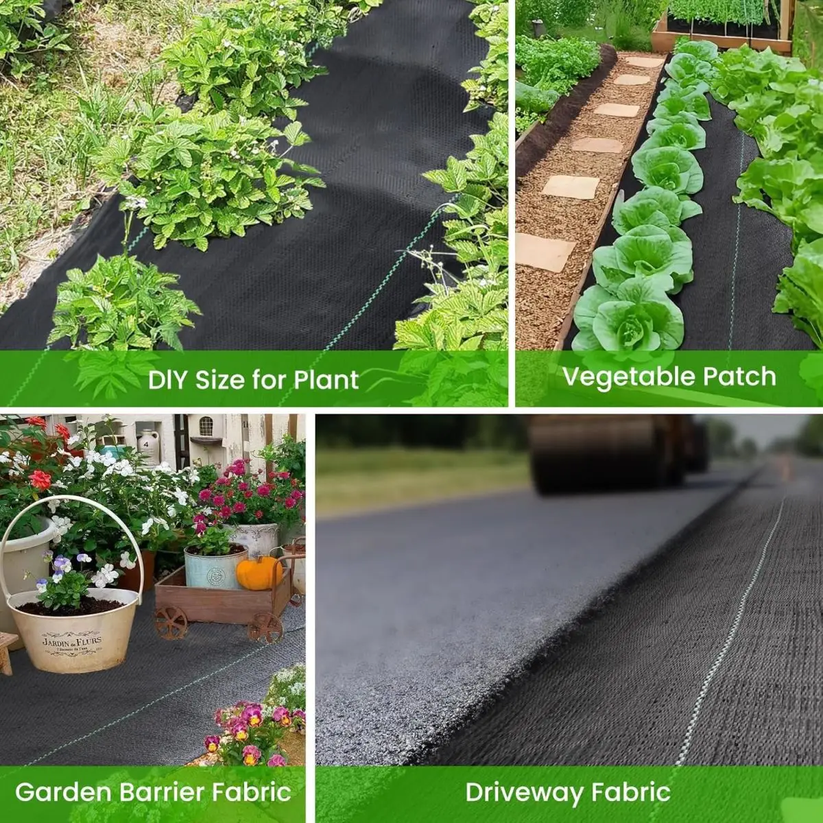 Factory Direct Sales PP PE Garden Weed Control Mat Cloth Grass Proofing