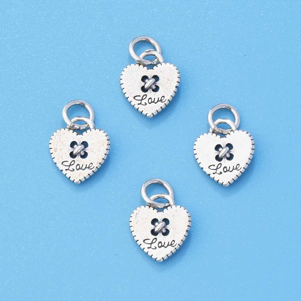 

100% настоящее серебро 925 пробы, аксессуары, креативное сердце, подвеска-подвеска для браслетов, ожерелья, ключ, материал «сделай сам», S0988