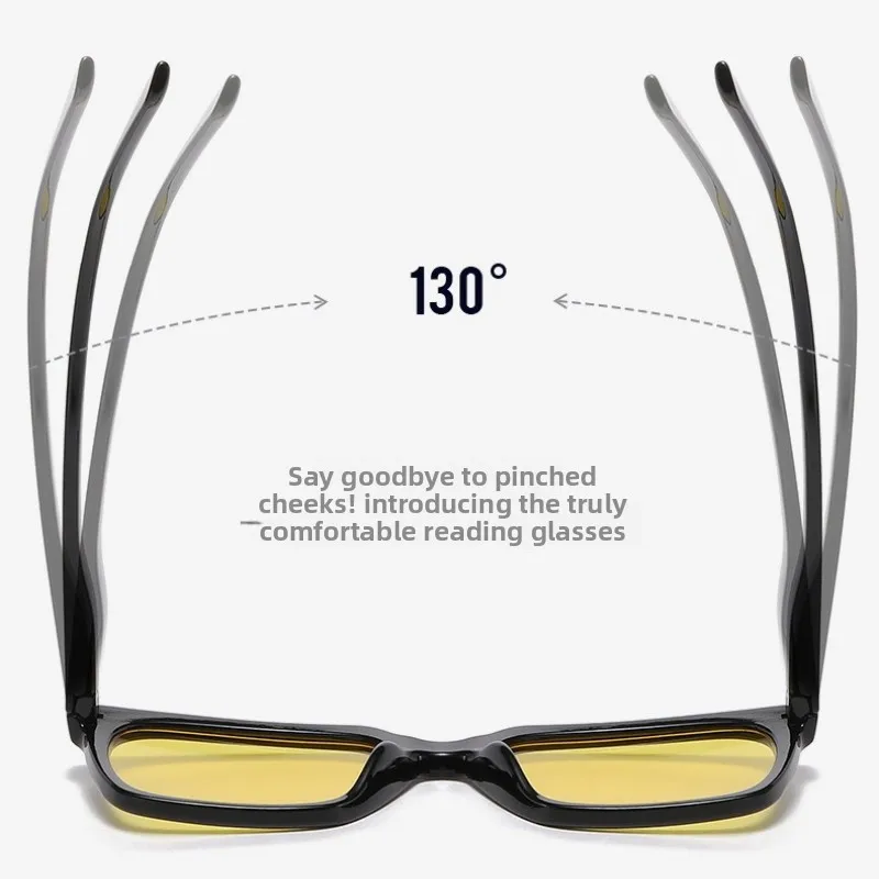 New Square-Frame High Definition Night Vision Glasses Stylish and Versatile Anti-Glare Eyewear Classic Driving Shades Unisex