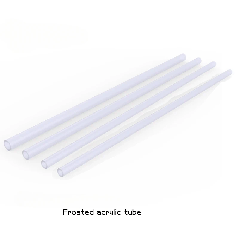 4 pz/lotto Duro/PMMA/Tubo Acrilico Tubo Rigido Smerigliato Opaco (OD12mm/OD14mm/OD16mm) + 2mm di Spessore + 50 cm di Lunghezza