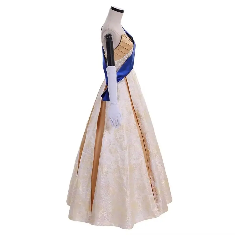 Crown Season 2 Queen Elizabeth Cosplay Costume  Women Wedding  Dress Princess Queen Ball Gown - view 2