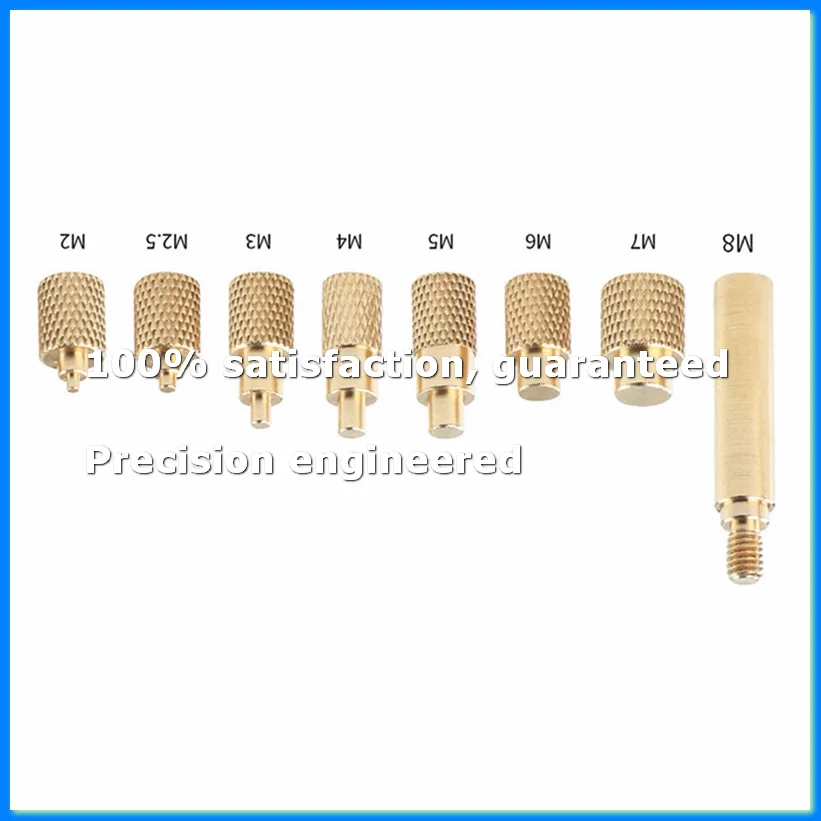 Heat Insert Nut Iron Tip TS100 Soldering Iron Tip Insert Internal Thread Head M2-M8 Brass Hot Melt Insert Nut Insertion-A28R