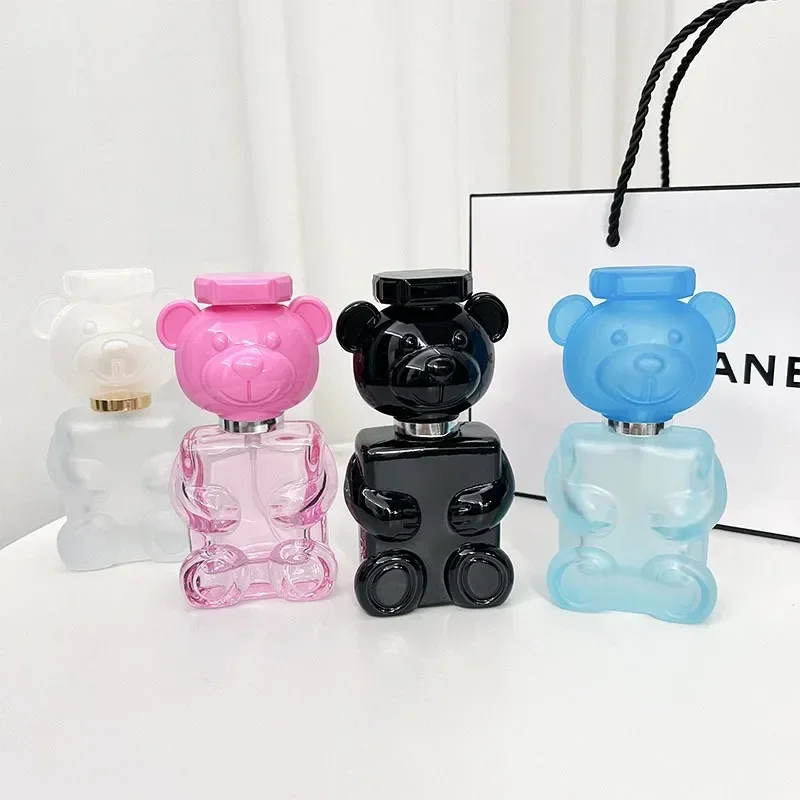 30ml Bear Perfume Dispenser Pressed Spray Bottle Perfume Sample Makeup Travel Dispenser Glass Bottle Travel Essentials