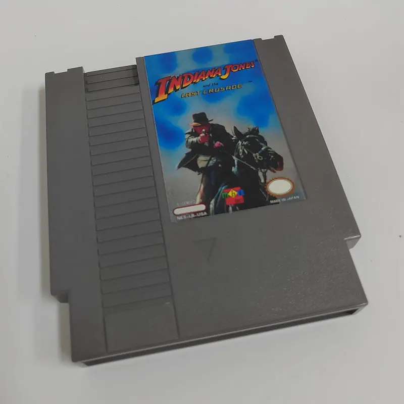 Картридж игровой 8-битный для консоли 72 pin NES Classic, с принтом «Индиана Джонс и последняя Крестовка», PAl и NTSC, американская версия