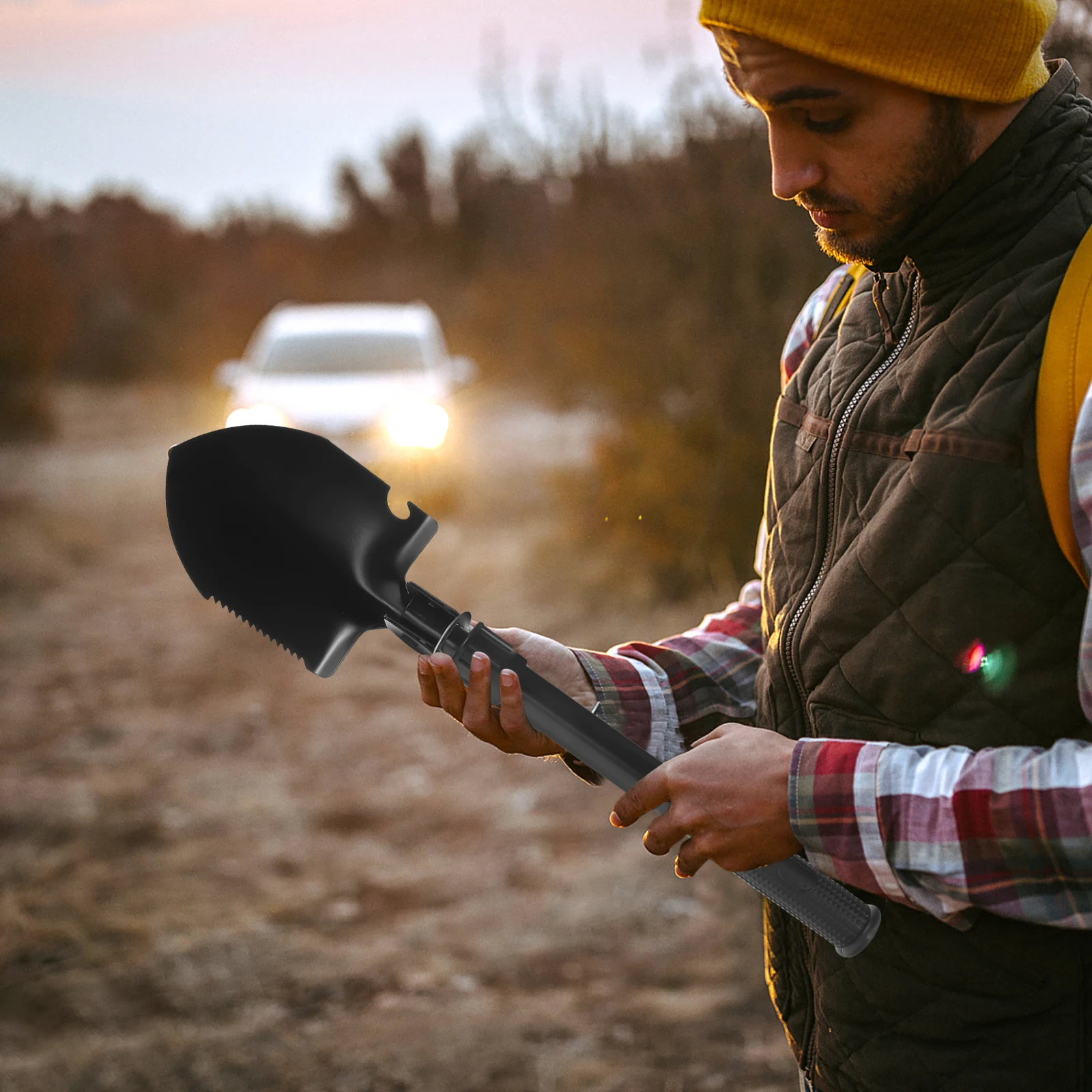 

Metal Shovel Cloth Sheath Digging Tools for Gardening Camping L scaping Beach S Scoop Metal Detecting Accessories