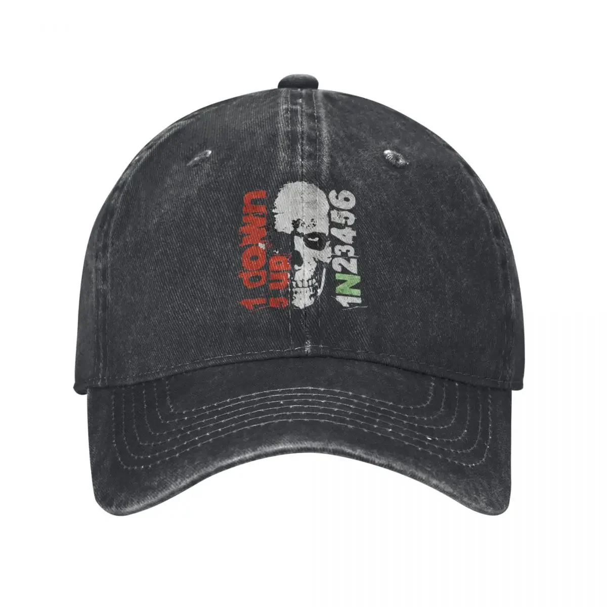 1N23456 Skull Motorbike Motorcycle Sportbike Baseball Cap Distressed Cotton Caps Hat Vintage Outdoor Workouts Soft Headwear