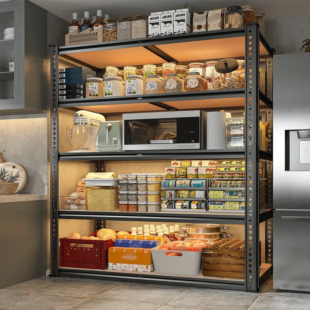

Garage Shelving Storage Shelf Shelves H Adjustable Metal Storage Shelves Loads 2500LB,5 Tier Metal Shelves For Garage Kitchen,20
