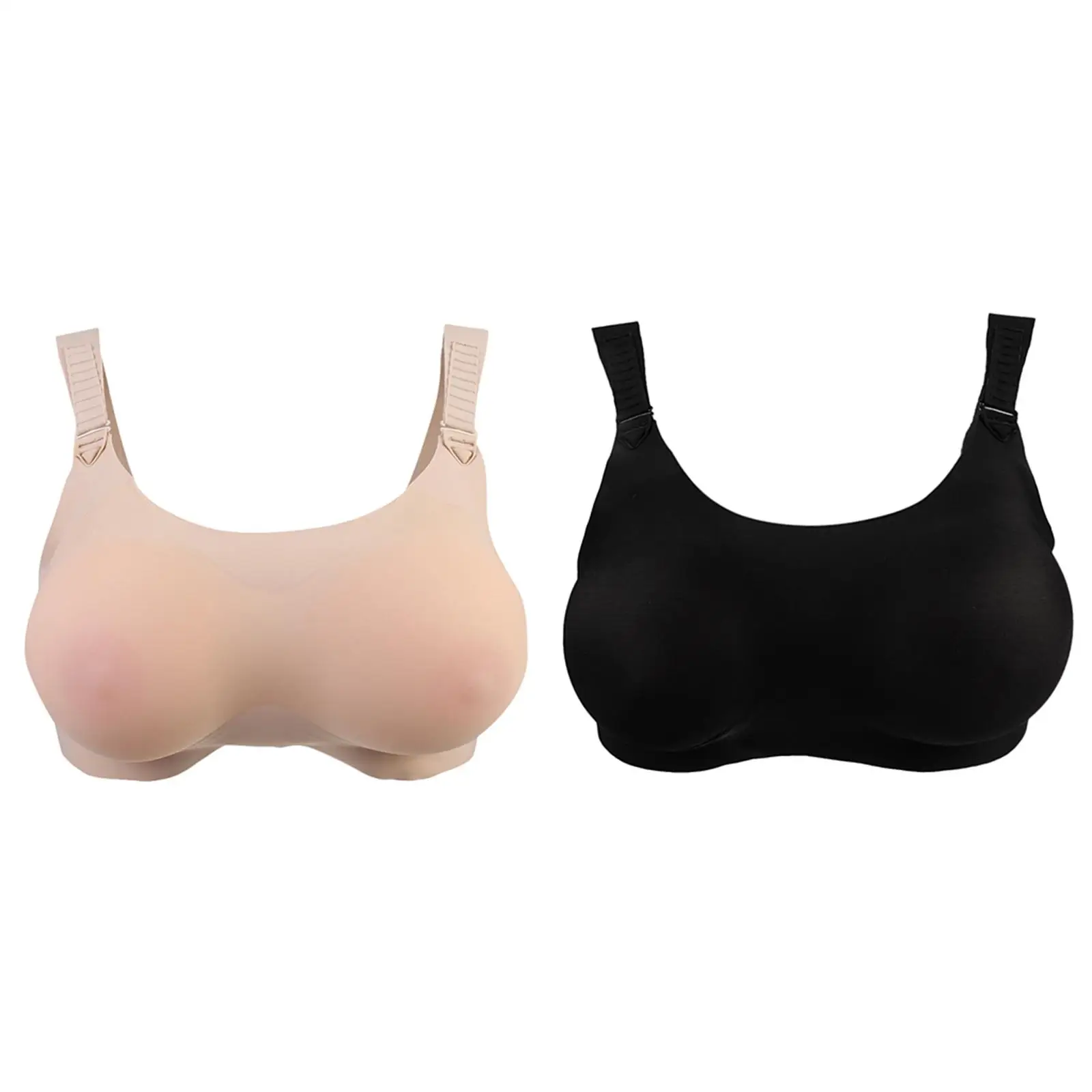 Prosthesis Bra with Silicone Breast Forms Crossdresser Push Up Bra Insert for Fancy Dress Cosplay and Mastectomy