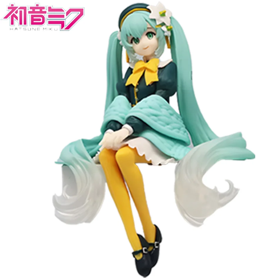 Neue Hatsune Miku Anime-Figur Blumenfee in Sitzposition PVC-Actionfigur Modell Spielzeug Dekoration Sammlerstück Geschenk