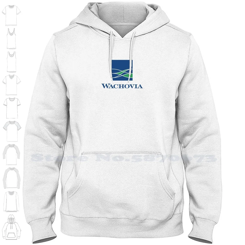 Wachovia Bank Logo Fashion Sweatshirt Top Quality 100% Cotton Hoodies