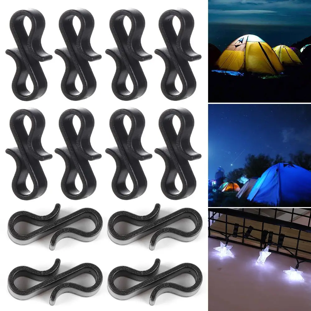 10/20/50pcs ganci per grondaie Clip per impieghi gravosi capodanno festa di natale luci di fata decorazione Clip strumenti parti