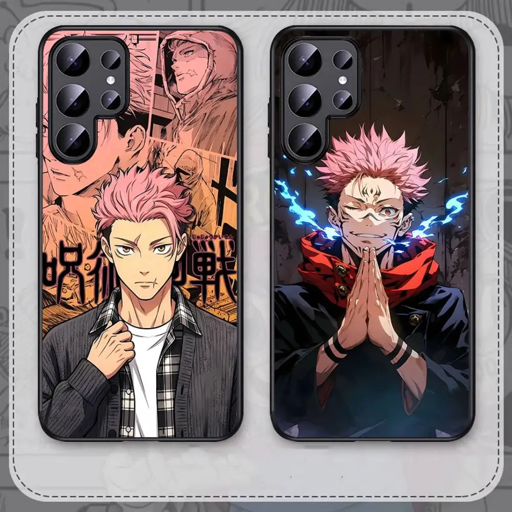 Anime Itadori Yuji JUJUSU Phone Case For Samsung S 24 fe 25 Ultra plus 20 lite 21 30 22 23 24 22 Ultra 5G Fundas