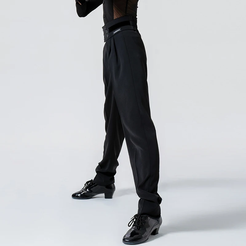 بنطلون عالي الخصر للأطفال ، بنطلون أداء ، ملابس قاعة رقص ، سامبا ، تمرين التانغو ، رقص لاتيني ، ولد ، جديد ، XH1047 ،