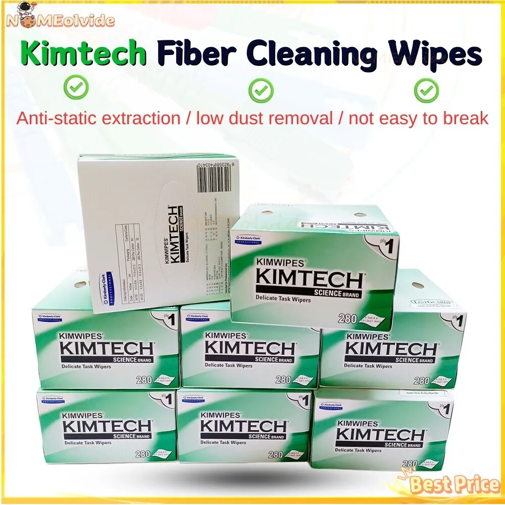 

5-10Pcs KIMTECH Kimwipes Kimperly Wipes Optical Import Wiping Fiber Cleaning Paper