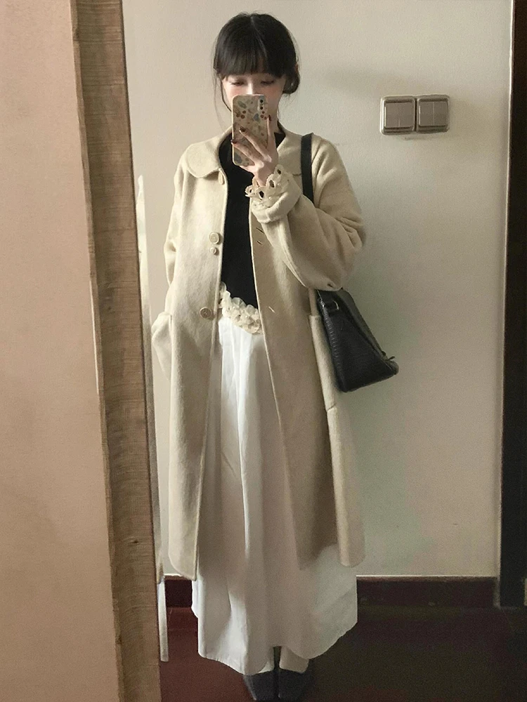 تي شيرت نسائي بأكمام طويلة من الدانتيل اللؤلؤي بتصميم قصير ملابس داخلية راقية وفريدة من نوعها للخريف والشتاء موضة للتنقل بقصة...