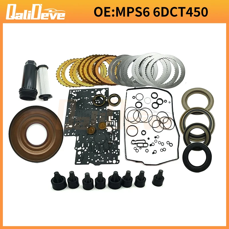 OEM MPS6 6DCT450 Transmission Master Kit Rebuilt Clutch Piston Filter for Ford Focus Friction plate package&steel plate