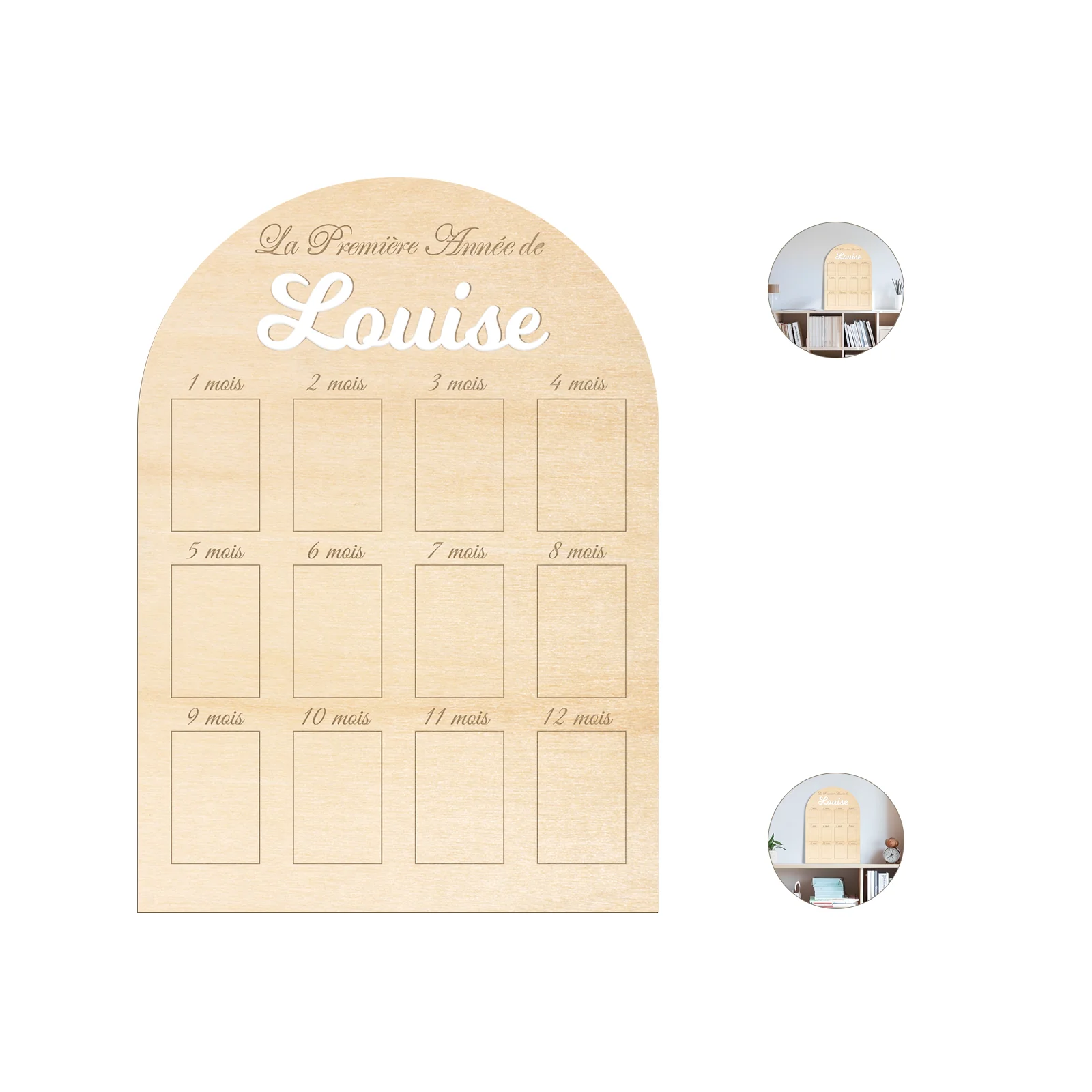 Personalized French Baby Miles - đánh giá và giá Frame Display Wood