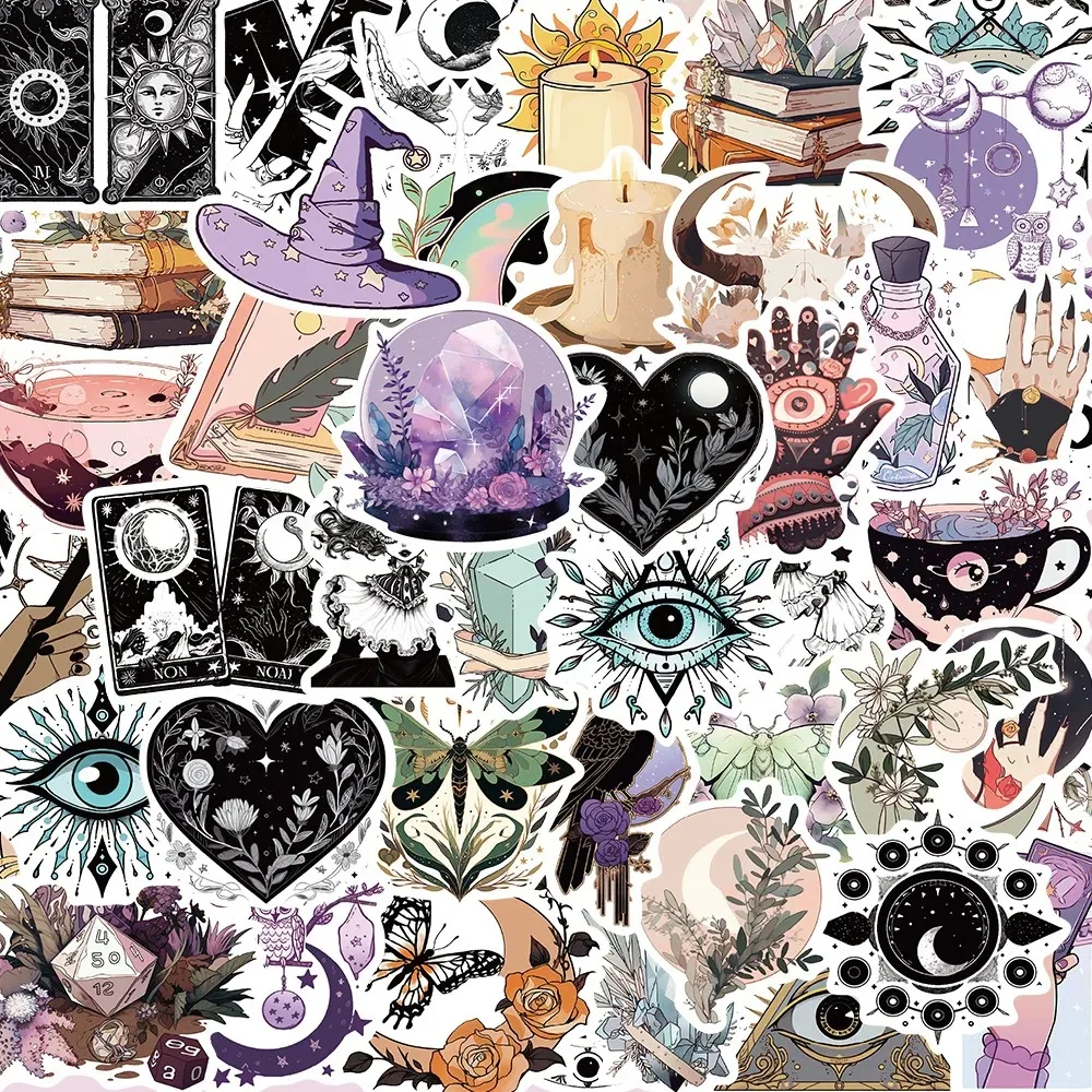 10/30/50PCS New Skeleton Halloween Gift Sticker Decoration Notebook Suitcase Fridge Scrapbook Waterproof Sticker Toy Wholesale