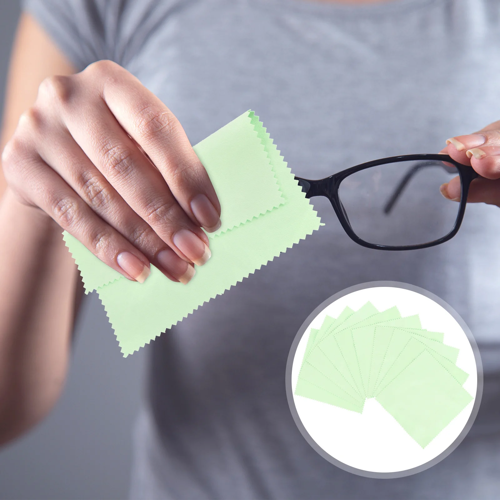 

10Pcs Jewelry Cleaning Cloth Professional Polishing Cloth for Silver Gold Watches Removes Dirt Oil Fingerprints