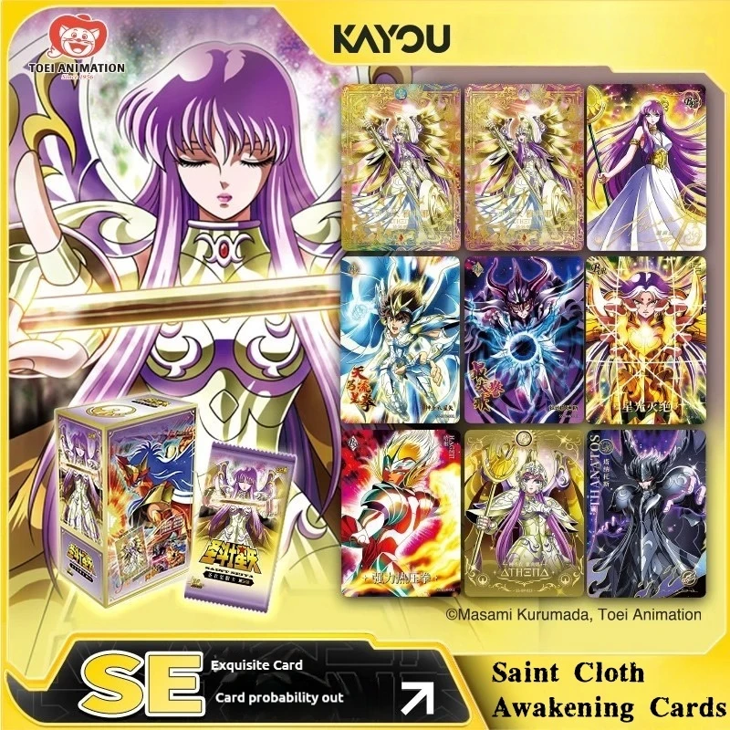

KAYOU натуральная карта Saint Seiya серии V3 Saint ткань пробуждающие карты официальная аниме периферийная коллекция карт набор подарков для карт