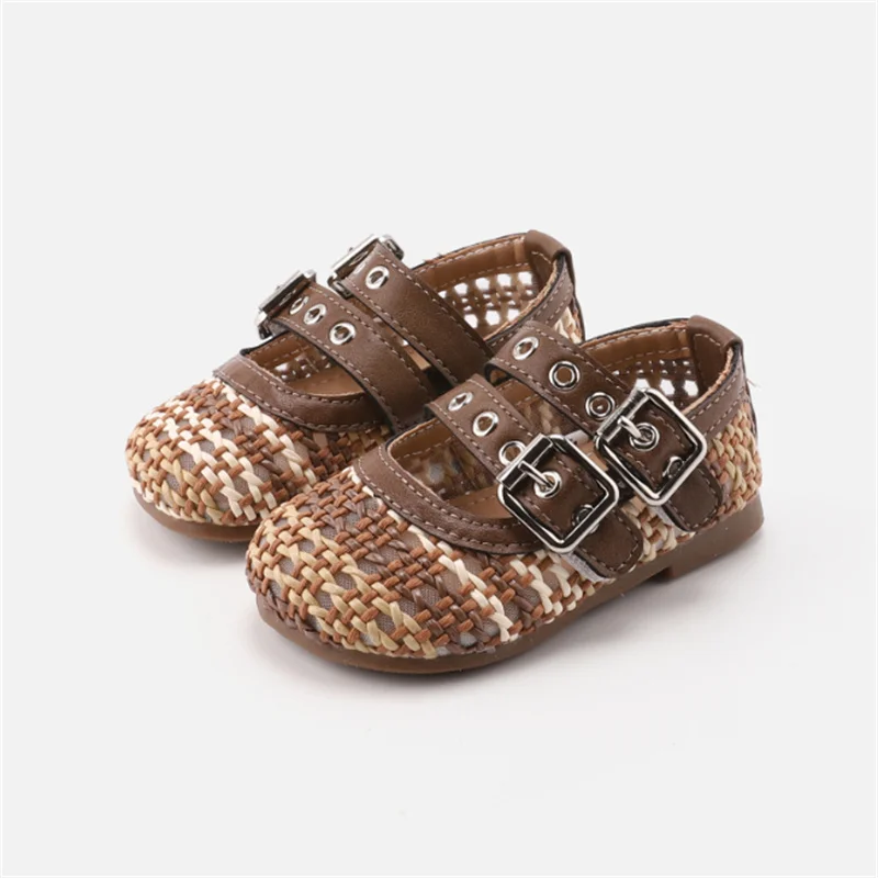 2026 New Summer Baby Shoes For Girls Color-blocked Breathable Toddler Kids Sandals Soft Sole Fashion Sneakers