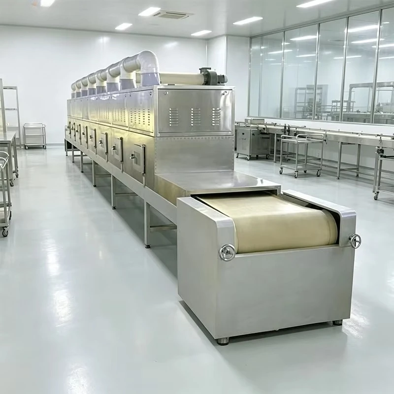 Customized Industrial Tunnel Microwave Irradiation Dryer and Sterilizer Oven Machine for Pistachio Walnut Almond Nuts Spices