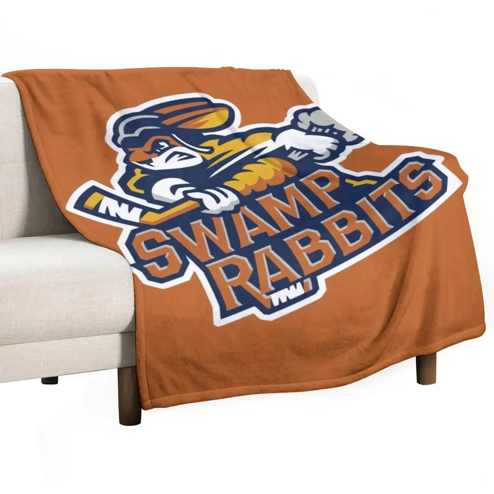 Greenville Swamp Rabbits Throw Blanket Blankets For Sofas Warm Single Sleeping Bag Beautifuls Plaid Blankets