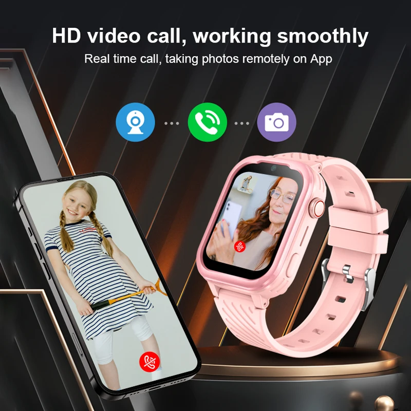 ساعة Getfitsoo الذكية للأطفال GPS WiFi Tracker 4G Android8.1 وضع فئة المكالمات الفيديو WhatsApp Kids SmartWatch مع الكاميرا
