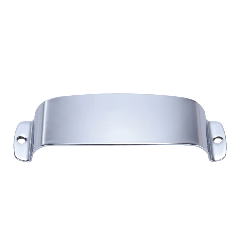Chrome Plated Steel Pickup Cover Protector for Jazz Bass Electric Bass Guitar Part Replacement Instrument Accessory Repair Tool