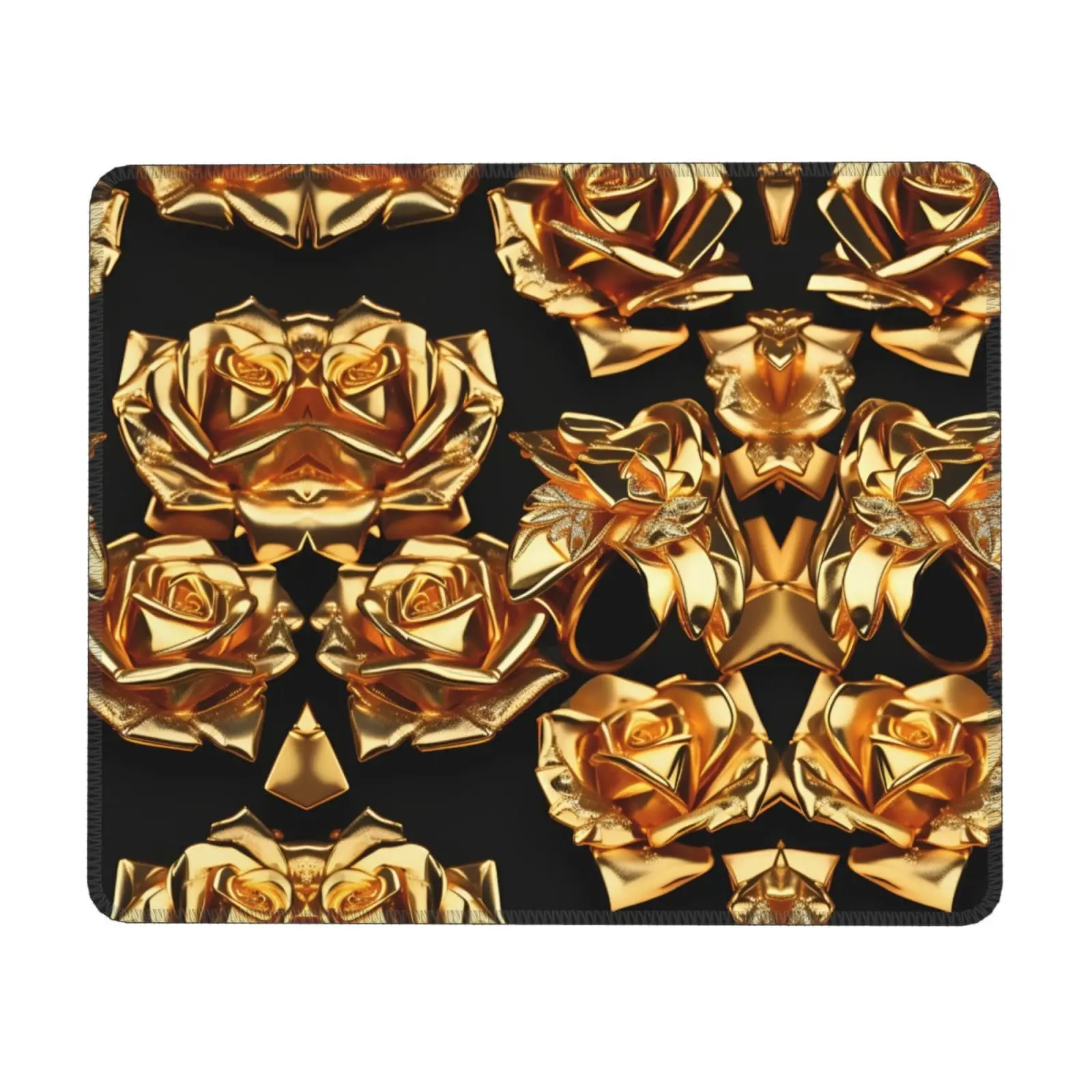 

Vintage Gold Rose Pattern Printing Lock Edge Gaming Mousepad Gamer Mouse Mat Keyboard Mats Desk Pad Mousepads 30x25cm