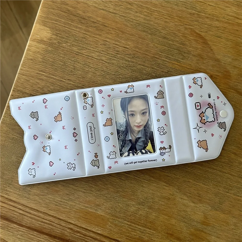 New Cute Cat Card Album 3 Inch PVC Idol Card Collect Book Mini with 20 Internal Pages Collectible Card Album Unisex